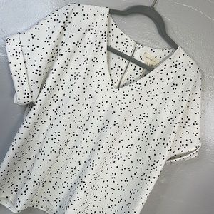 BNWT!  Melloday Womens confetti blouse  size L